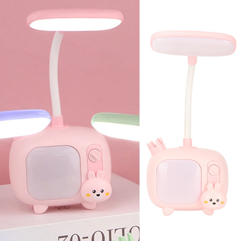 Kids Reading Light TV Style Base Flexible Gooseneck USB Charge