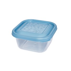 Kigima Mini Freezer Food Storage Container 300 ml Square Set of 12 Multi-Coloured