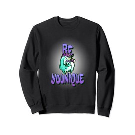 Be Younique Tee Unique Unicorn Goofy Sweatshirt, black