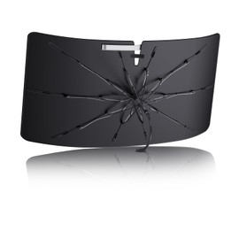 Ice-Shield Car Windshield Sun Shade for [Macan 2015–2025/Macan EV 2024-2025/XC40 C40 2019–2025] [100% Sun Block, Fiberglass Umbrella Frame] Front Window Umbrella Sunshade