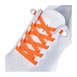No Tie Shoe laces with Elastic Laces，Elastic Shoelaces for Adults and Kids Orange