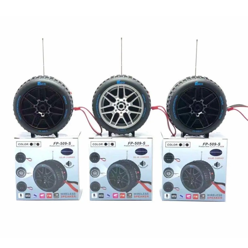 Solar-Powered Portable for Wireless Speaker USB Micro SD FM Strong