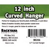 Backyard Essentials Bird Feeder Hook, Black 12 Inch Curved Hanger,
