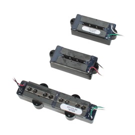 DiMarzio DP126 P+J Neck and Bridge Bass Pickup Set Black