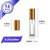 Glassfinity 16pcs 8ml Refillable Empty Perfume Bottles Glass Perfume Atomizer