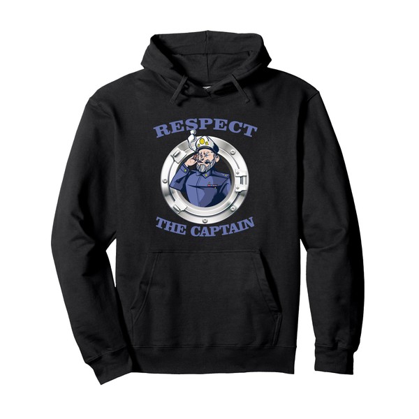 Sailing sail boats sailinger Respect the Captain sailing Pullover Hoodie