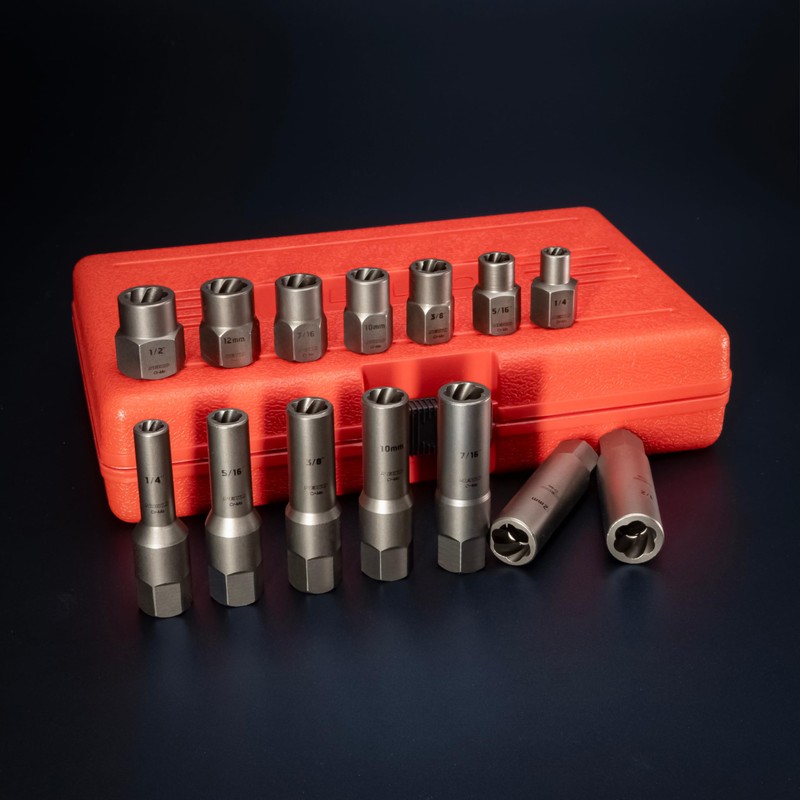 NEIKO 04207A Impact Nut & Bolt Extractor Set, 14 Piece