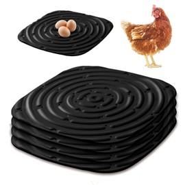 4 Pcs Washable Chicken Nest Pads, Reusable Nesting Mats for Chicken Coop, Chicken Nesting Box Pads for Laying Eggs, Ducks Poultry Nest Boxes Eggs Protecting (Black)