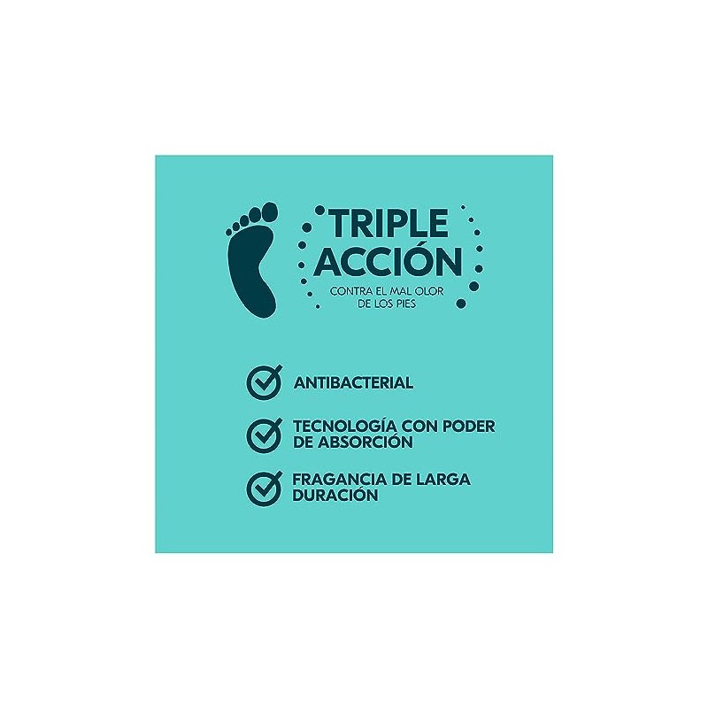 Talco Desodorante para Pies REXONA Efficient Fresh, 200 g