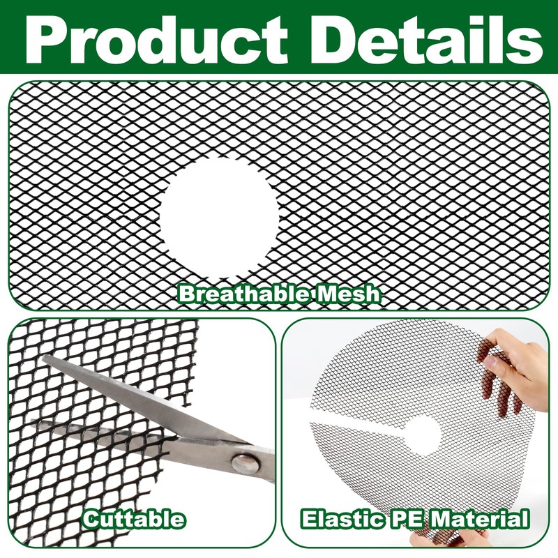 COZYDIG 6Pcs Plant Pot Grids,11.8Inch Plant Pot Cover with 30
