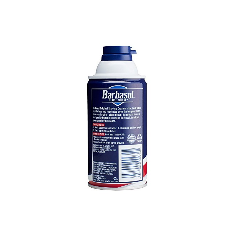 Barbasol Original Thick and Rich Cream Men Shaving Cream, 10