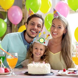 HXHWKEN Birthday Crown Children's Fabric Crown with Interchangeable Numbers 0-9 Unisex Children's Crown for Birthdays or Children's Parties