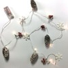 BANBERRY DESIGNS Berry and Pinecone Garland - LED Strand with
