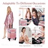 Faquenc Rolling Makeup Case Extra Large Makeup Train Case 4