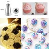 Tabiger Large Piping Tips, 6-Pack Cake Piping Nozzles Kit Stainless