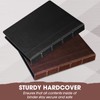 Marspark 2 Pcs Vintage Hardback 3 Ring Binder Professional Leather
