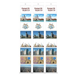 11,4 x 16,2 cm photos - Porte-photos/porte-cartes postales 8 vues - lot de 3 - format paysage C6