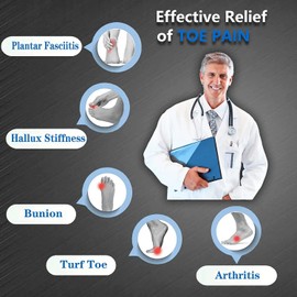 Carbon Fiber Insole, 1 Pair, Rigid Shoe Insert for Arthritis, Turf Toe, Hallux Limitus, Hallux Rigidus, Foot Fractures, Mortons Neuroma Inserts, Alternative to Post Op Shoe 225mm