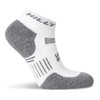 Hilly Unisex Supreme - Quarter Max Cushioning, Running Sock, White/Grey