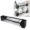 Kitchen Wall Mounted Tableware Holder Drain No Punching Drainage Flatware