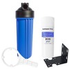 Sediment Water Filtration System with Blue 2.5x10" Housing 3/4" Ports,