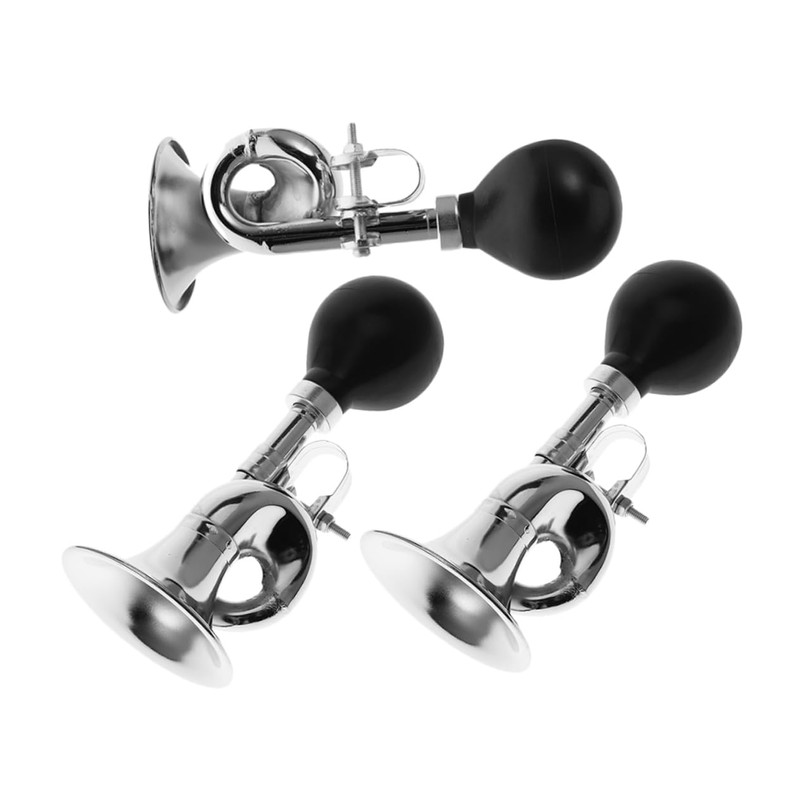 WOONEKY Bike Accessories for Adults 3pcs Bike Horn Bicycle Bell