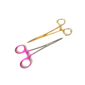 Dog Pet Ear/Nose Hair Puller Grooming Hemostat Locking Forceps Pliers, 5.5" (Gold)