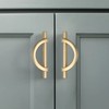 Amerdeco 10 Pack Brushed Gold Cabinet Pulls 3.75 Inch(96MM) Hole