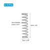 PATIKIL Compression Spring 0.5x4x15mm Push Spring 304 Stainless Steel Machine