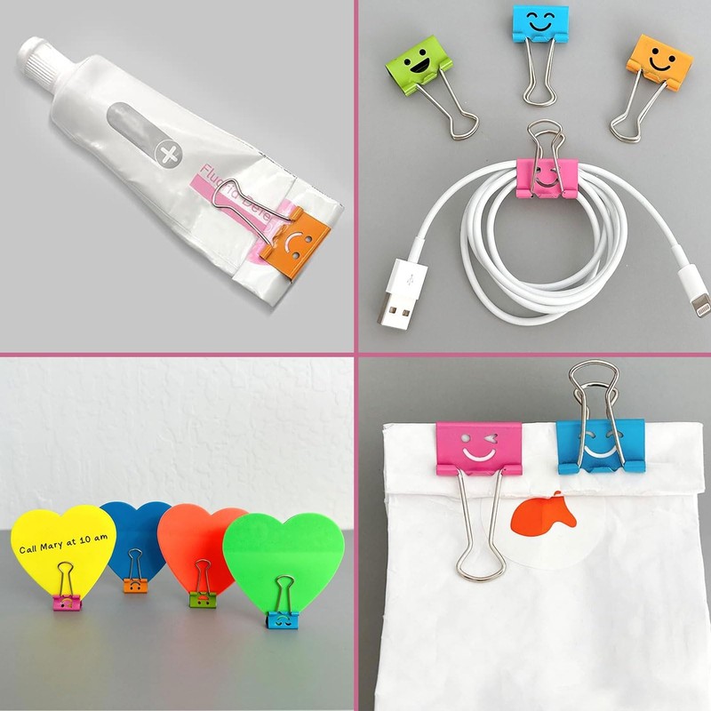Pack of 40 Foldback Clips, 19 mm, Foldback Clips, Paper