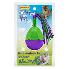 RUFFIN' IT Tilt 'n Twirl Kitty Swat Electric Spinning Cat Toy