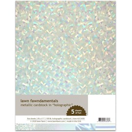 Lawn Fawn LF2458 Metallic Cardstock - Holographic Lawn Fawndamentals