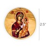 Virgin Mary of Jerusalem (Byzantine), Catholic Icon Fridge Magnet, Olive