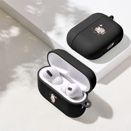 MAYCARI Compatible with Airpods Pro 2nd Generation Case, Cute AirPods Pro 2 Case Cover Penguin Printed Protective Women Girl with Lanyard for Airpod Pro 2(2022)