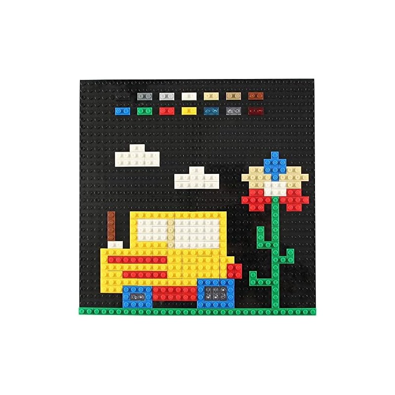 Basic Parts - Juego de 700 bloques de azulejos de