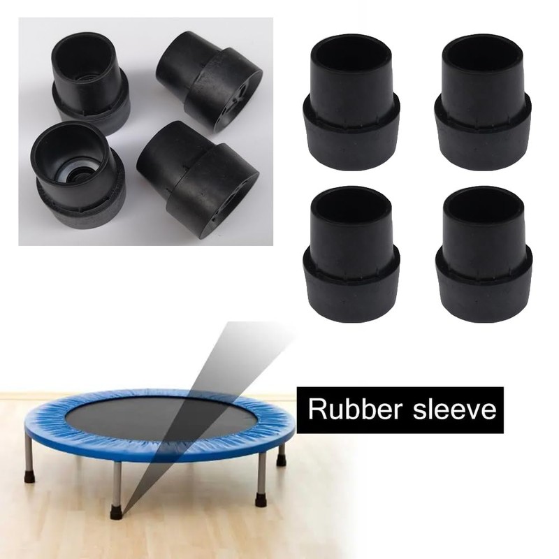 SquEqu 8 Pack Mini Rebounder Leg Floor Protectors 1" Round