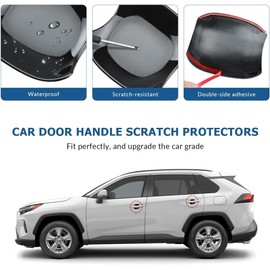 DLOVEG Exterior Door Handle Bowl Cover Compatible for Toyota RAV4 2019 2020 2021 2022 2023 2024 2025 Accessories Door Handle Bowl Scratch Protector Glossy Black