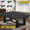 8 ft Pool Table Cover, 600D Waterproof, Dustproof, Windproof, Anti-UV