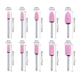 𝐋𝐮𝐨 𝐤𝐞 100 Pcs Rotary Polishing Bits, 1/8 Inch Shank Abrasive Polishing Tips Buffing Kits for Dremel Rotary Tool (Abrasive Stone/Rubber/Sesame/Cowhide/Wool)