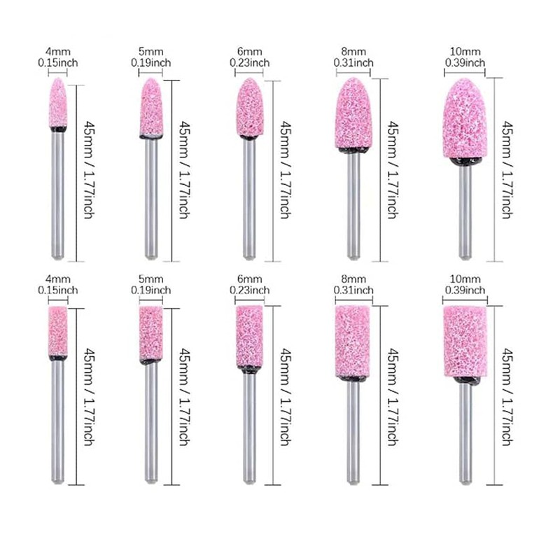 𝐋𝐮𝐨 𝐤𝐞 100 Pcs Rotary Polishing Bits, 1/8 Inch Shank