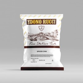 Brickhouse Soluble Milk and Edono Rucci Cappuccino or Hot Chocolate Powdered Mix Bundle - One Case (Six 2lb Bags Each) (24lbs, Soluble Milk + Spiced Chai Cappuccino)