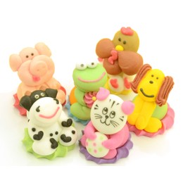 Farm Animals Sitting Sugar Pack of 6
