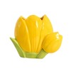 Hosoncovy Ceramic Tulip Makeup Brush Organizer Pot Makeup Brush Holder