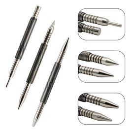 3 Piece Double Head Nail Setter Set, 5000 PSI Impact Force Tool for Removing the Door Hinge Pin, Hinge Pin Tool Hammerless Nail Set on 1/32 Inch and 1/16 Inch Punch Tool