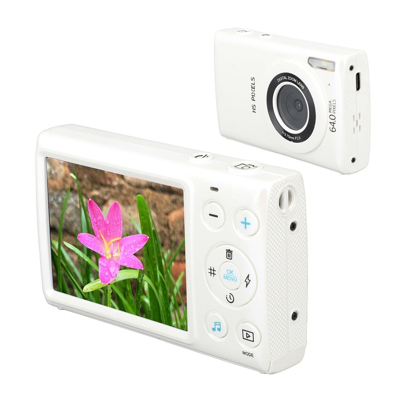 Digital Camera 4K 64MP MP3 Player 18X Zoom Auto Focus