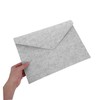 SEWACC Felt Document Carrier Bag with Button Closure Portable Organizer