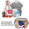 MCWTH Checkered Diaper Bag Backpack Set for Baby Girls Mom,