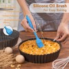 Highkit 24cm / 9.5inch Deep Quiche Tins with Loose Base,