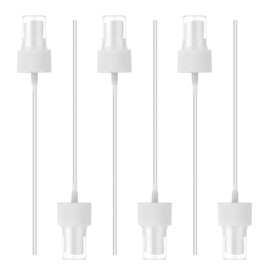salbsever 6 Pack Spray Bottle Top, Spray Bottle Nozzle Sprayer Tops Replacement Pump Plastic for Essential Oil Bottles, White