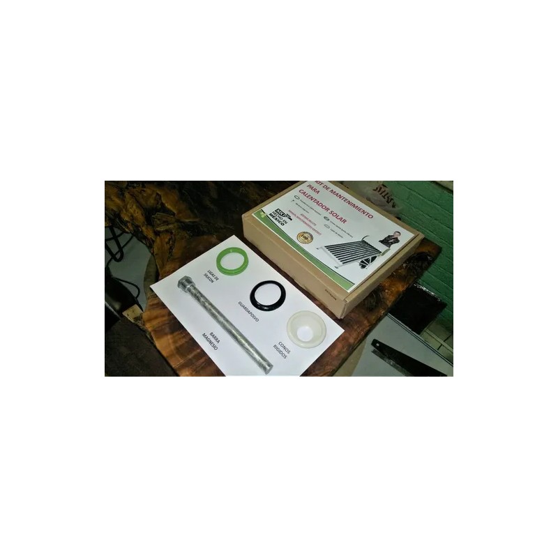 Kit Empaques Barra Magnesio Calentador Solar 20 Tubos Manual